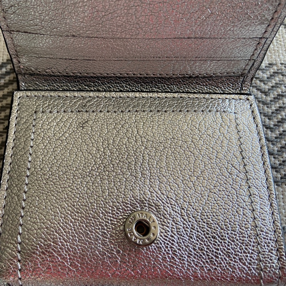 Moschino Metallic Logo Wallet - Picture 6 of 8